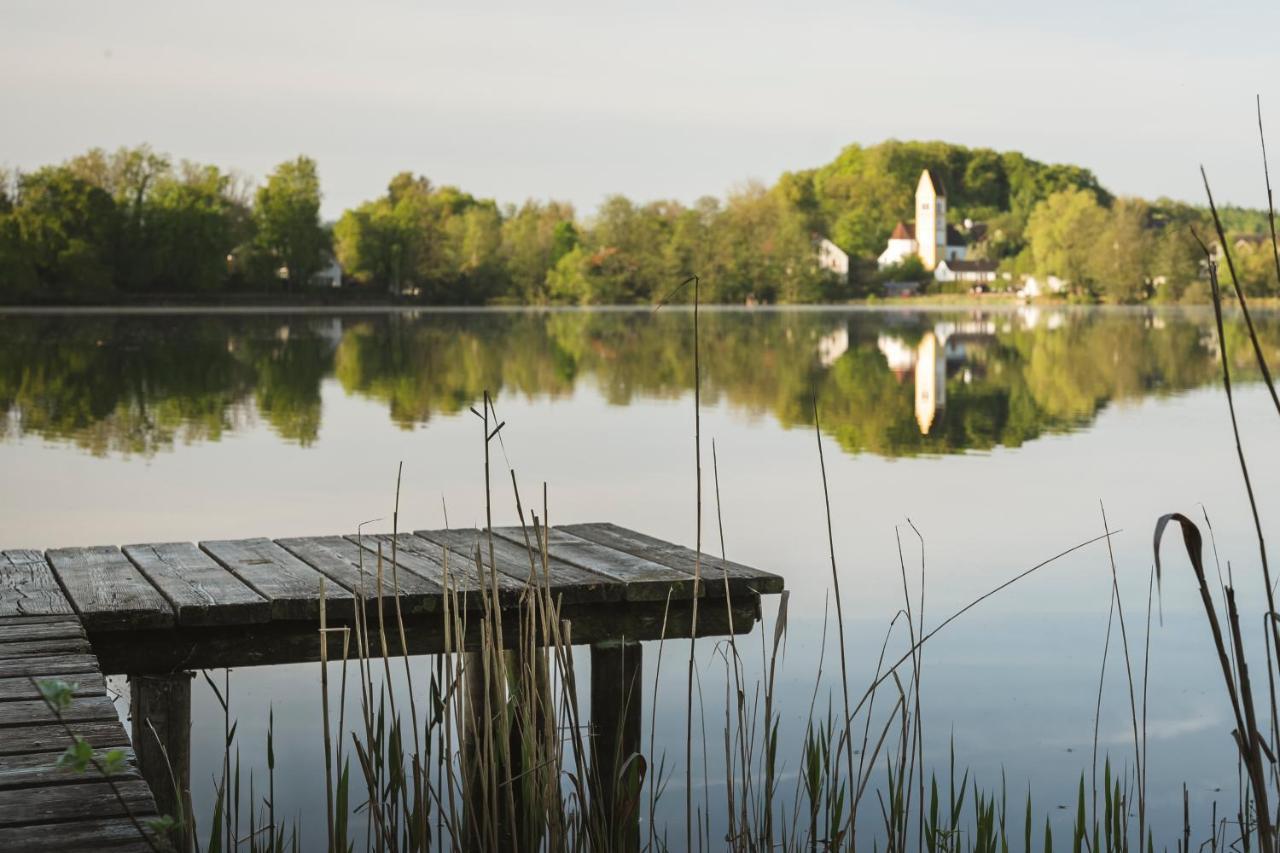 Sopherl Am See - Fruehstueck Auf Der Seeterrasse, Sehr Ruhig Und Wunderschoen Am See, 3 Minuten Nach Oberpfaffenhofen, Viele Radtouren, Restaurants & Cafes In Der Umgebung Wessling Exterior photo